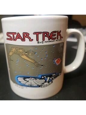 STAR TREK Heat ActivatedKLINGON De Cloak 10 OZ COFFEE CUP 1992 KILNCRAFT ENGLAND